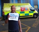 Salford Royal Hospital applause and protest 